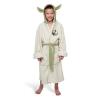 Halat de baie yoda star wars fleece robe cream kids