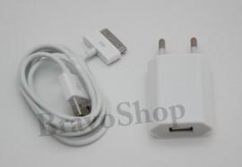 Incarcator iPhone 2 in1 priza - cablu USB - 3G 3GS 4 4S iPod