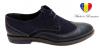 Pantofi barbati lux - eleganti din piele naturala bleumarin - cod 138BOXVELCOMBBLM