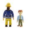 Set 2 Figurine Fireman Sam With Mask And Norman