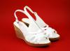 Sandale dama cu platforma s89alb -
