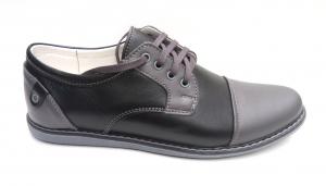 Pantofi sport - casual barbati din piele naturala ELITE GRI