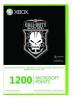 Xbox live 1200 microsoft points call of duty