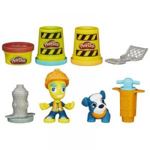 Jucarie Play-Doh Town Road Worker And Pup Toy