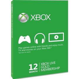 Gold Card Xbox 360 Live 12 Months Xbox360