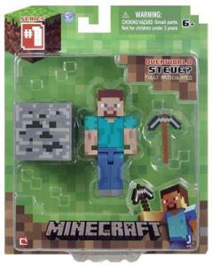 Set 2 Figurine Minecraft 3-Inch Steve Action Figure