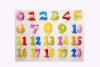 Tabla din lemn cu cifre colorate 1 - 20, jucarie educativa pentru copii A3002