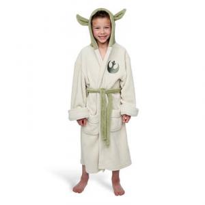 Halat De Baie Yoda Star Wars Fleece Robe Cream Kids Large