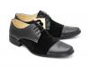 Pantofi negri barbati casual - eleganti din piele naturala - made in