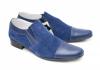 Pantofi bleumarin barbati casual - eleganti din piele naturala - Made in Romania