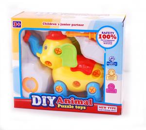 Elefant demontabil, jucarie puzzle pentru copii