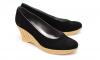 Pantofi dama cu platforma din piele intoarsa - eleganti -casual -