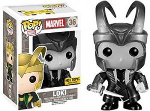 Figurina Pop Marvel Loki Black & White Helmet