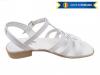 Sandale dama albe din piele naturala - made in romania