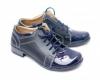 Pantofi dama piele naturala, casual bleumarin - made