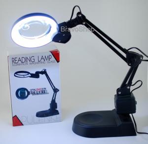 Lampa cu lupa si neon circular - Ideala pentru ceasornicari, cosmeticieni, service gsm