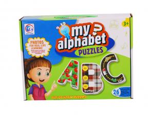 Puzzle asociere alfabet - jucarie cu 26 de piese
