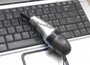 Aspirator pentru tastatura laptop si computer pe USB cu lanterna
