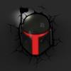 Lampa Star Wars Boba Fett 3D Wall Light With Remote Control