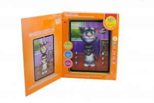 Tableta de jucarie MOTANUL TALKING TOM 3D cu touch - Repeta, vorbeste si canta - Let's play together!