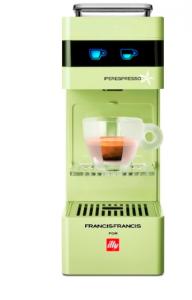 Aparat cafea illy Francis Francis Y3 verde + 140 capsule gratuite