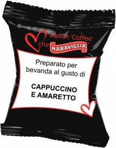 10 Capsule cafea Italian Coffee Cappuccino Amaretto compatibile Lavazza Point