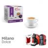 Italian coffee milano compatibile a modo mio, 16 capsule