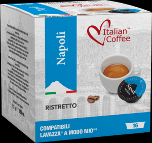 Italian Coffee NAPOLI compatibile A Modo Mio, 16 capsule