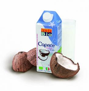 Lapte vegetal bio din orez cu nuca de cocos (fara gluten, fara zahar)