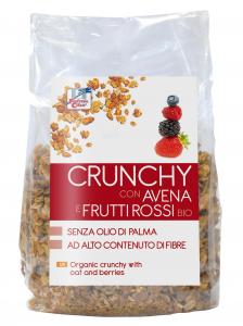 Musli crocant bio cu fulgi de ovaz si fructe rosii 375g