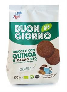 Biscuiti BIO Buongiornobio cu quinoa si cacao 250 g