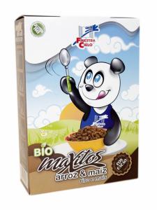Cereale bio Maxitos orez si porumb, cu cacao (fara gluten)