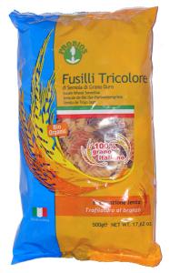 Paste bio Fusilli tricolore