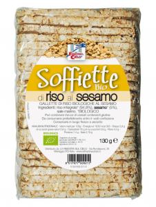 Rondele (Galete) bio din orez integral cu susan 130g (vegan, fara gluten)