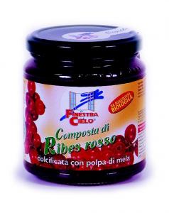 Gem bio de coacaze rosii (indulcit cu pulpa de mere) 320g