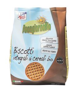 Biscuiti Buongiornobio cu cereale integrale (produs vegan, fara lapte) 300g