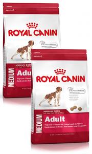 Pachet Economic Royal Canin Medium Adult 2x15kg + Container CADOU