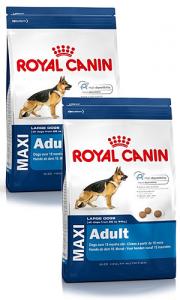 Pachet Economic Royal Canin Maxi Adult 2x15kg + Container CADOU