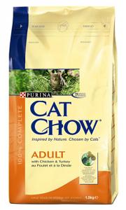 Cat Chow Pisica Adult Curcan si Pui 1.5kg