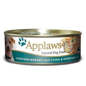 Conserva Applaws Dog Pui, Ton si Vegetale 156g