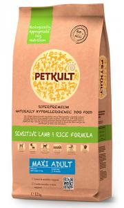 Petkult Sensitive Maxi Adult Lamb&Rice 12kg