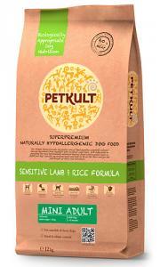 Petkult Sensitive Mini Adult Lamb&Rice 12kg