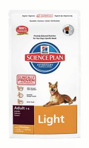 Hill’s Science Plan Canine Light Adult cu Pui 3kg