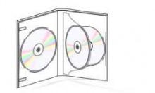 Carcasa DVD transparenta pentru 4 discuri
