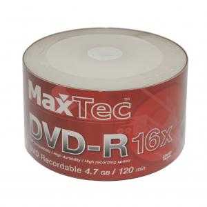 MaxTec DVD-R 16X full printabil alb mat