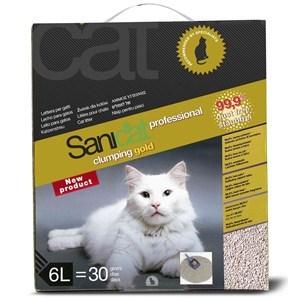 Nisip pisici Sanicat Clumping Gold 6L