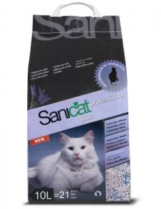Nisip pentru pisici Sanicat Plus 10l