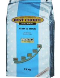 Best Choice Peste si Orez 15Kg-mancare pt caini cu probleme de blana