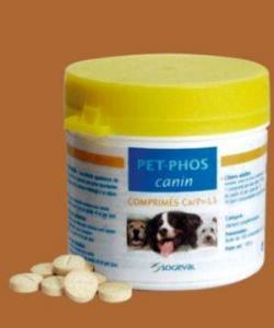 Pet Phos Ca/P=1.3 (100 tablete)-vitamine pentru cainii juniori