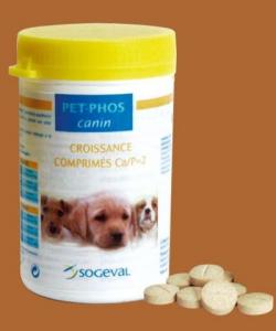 Pet Phos Croissance Ca/P=2 100 tablete-vitamine pentru cainii juniori